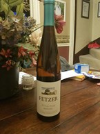 Monterey California Fetzers riesling 2014